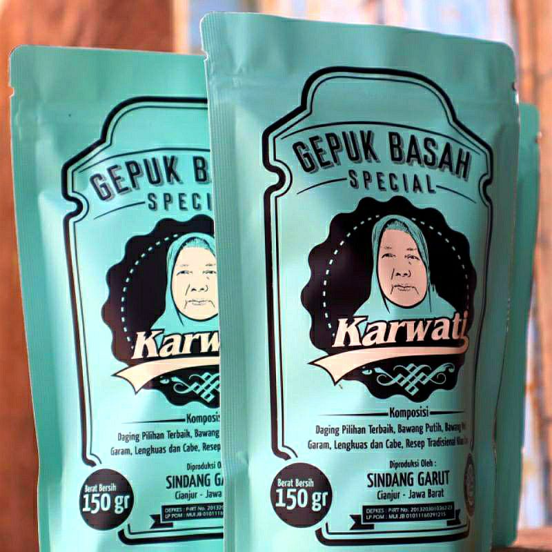 Gepuk Ayam Spesial Karwati - Gepuk Karwati kemasan Pouch