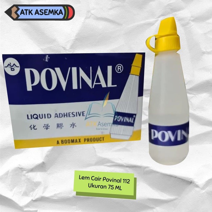 

Lem Cair Povinal 112 Tanggung 75 ML Atk