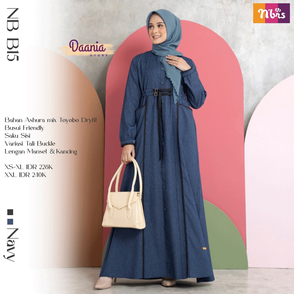 Gamis Nibras NB B15 Original Semua Warna