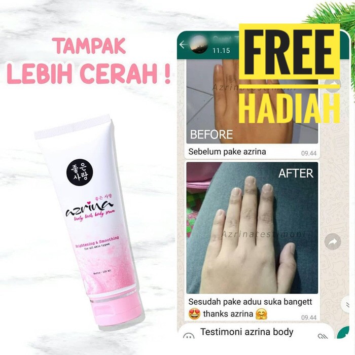 Jual  AZRINA WHITENING BODY SERUM - BPOM - LOTION AZRINA  Limit