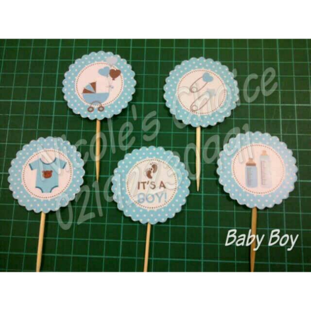 

Cupcake topper baby boy