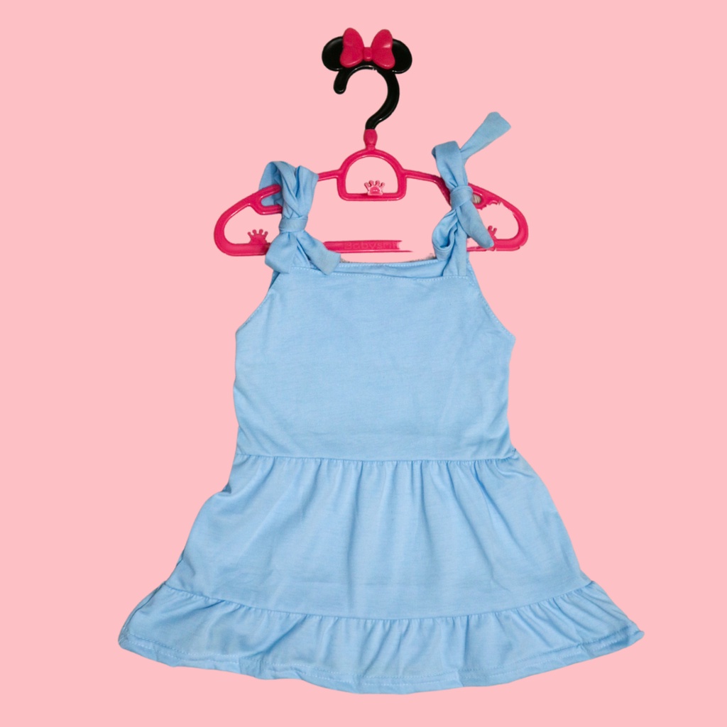 BabynKids - Dress Anak Tali Pundak / Dress Shoulder Bow / Dress Anak Perempuan / Dress Anak usia 0 - 5 tahun / Dress Bayi Balita