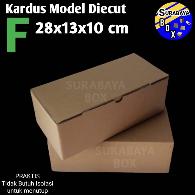 

KARDUS F COKLAT 28x13x9cm BOX DUS KARTON BOX KOTAK SEPATU POLOS HP