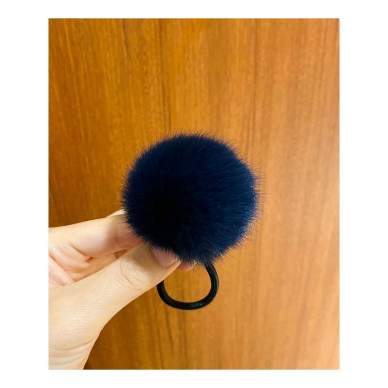 Ikat Karet Rambut Model POM POM Halus Lembut