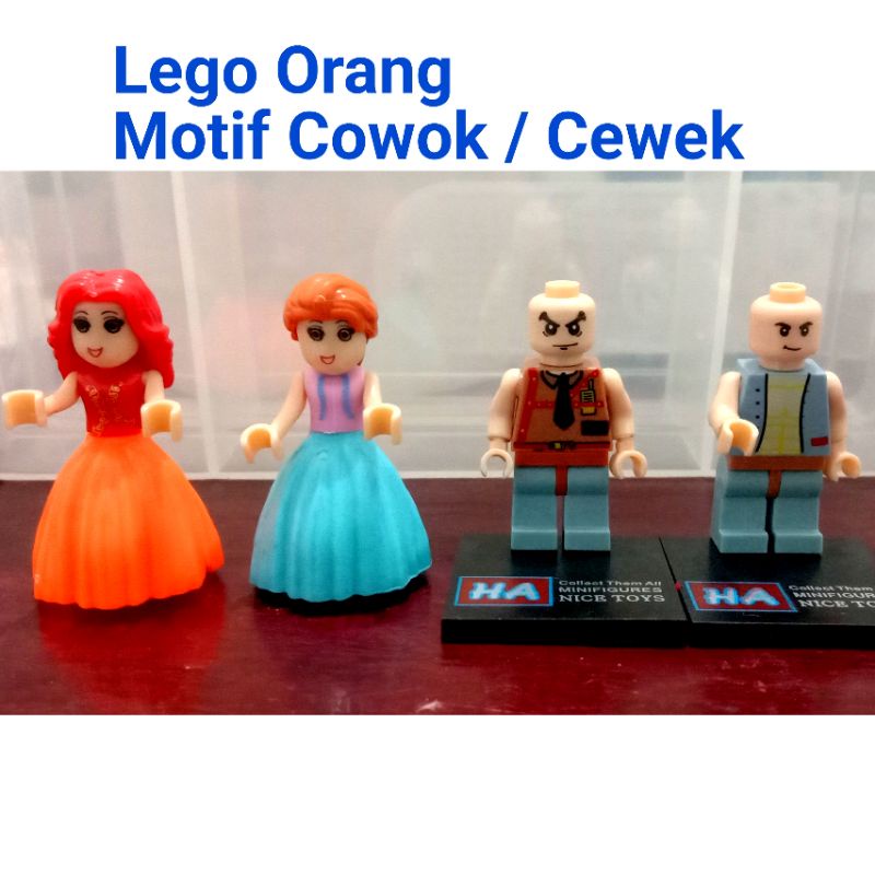 Mainan lego orang lego cowok lego cewek lego laki laki lego perempuan mainan edukasi mainan edukatif