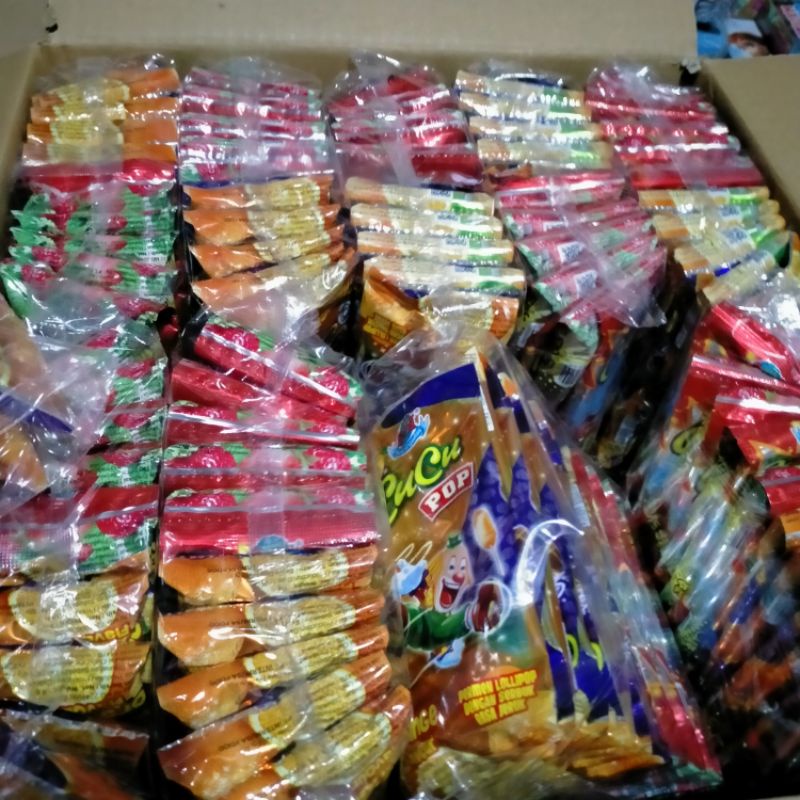 1 pak permen cucu pop isi 20 pcs halal