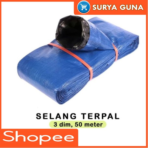 jual selang irigasi sawah 3 dim selang terpal 3 inch panjang 50 meter