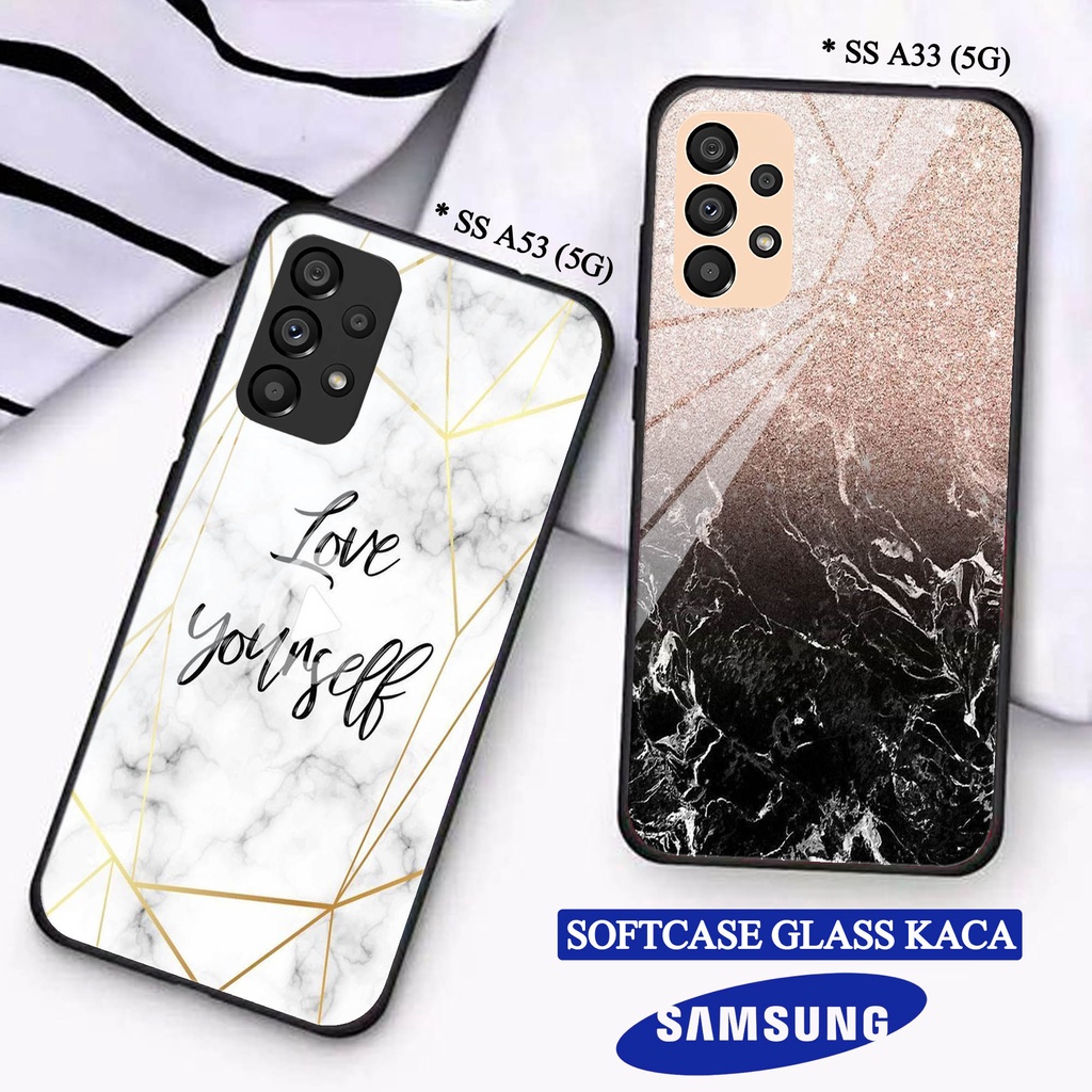Softcase Glass Kaca  SAMSUNG A33(5G) A53(5G) - Casing HP SAMSUNG A33(5G) A53(5G) [ S36 ].