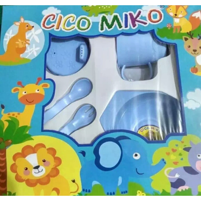 FEDING SET CIKO - MIKO KECIL Set tempat makan bayi set kado feeding set chiko - miko