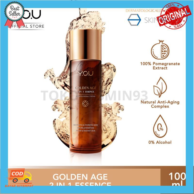 YOU Golden Age 2 in 1 Essence 100ml 1 step for 8 skin sollution Murah