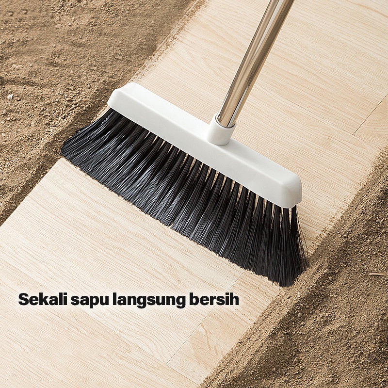 KAGK Sapu Pengki Set Minimalis Alat Pembersih Lantai Broom Dustpan Set