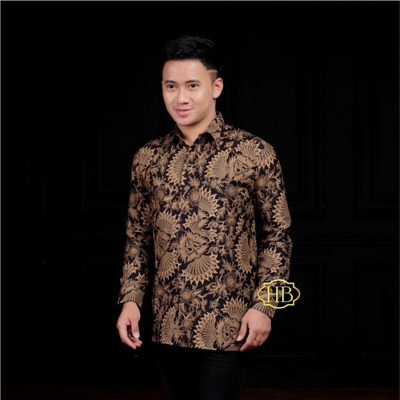 KEMEJA BATIK COKLATAN KEMEJA BATIK LAWASAN