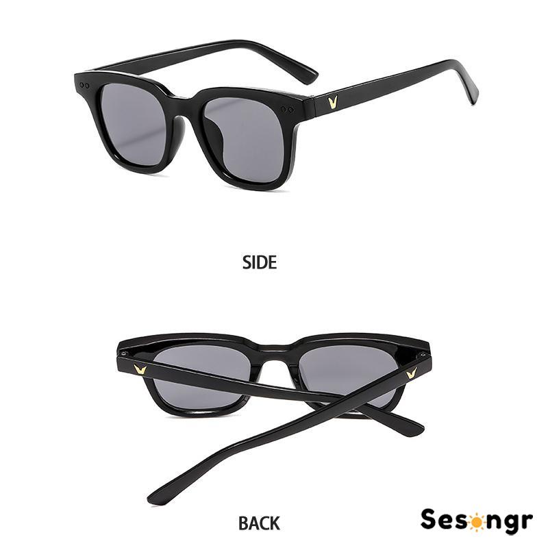 Kacamata Wanita/Pria Optik Anti Sunglass Dengan Fashion Korea Fashion Kecil Permen Sunglasses Kaca Hitam Warna