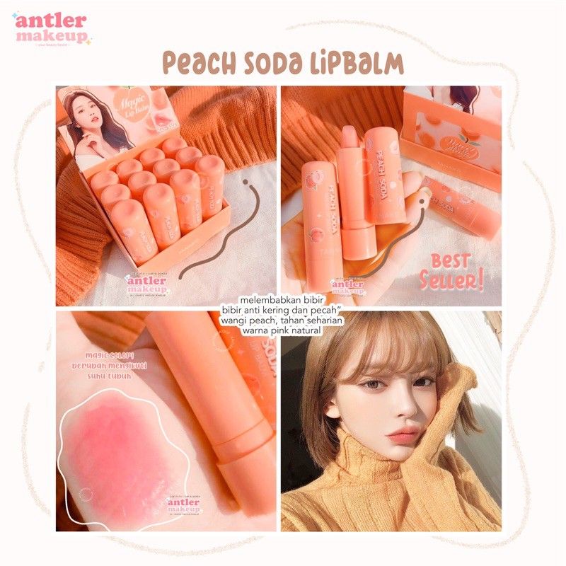 TANAKO PEACH SODA LIPBALM - TANAKO MAGIC LIPBALM PEACH SODA