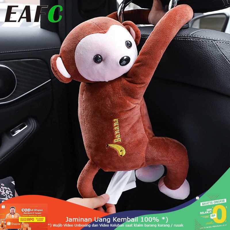 (BISA COD) RVOSTR EAFC Tempat Tisu Mobil Cartoon Monkey Car Hanging Tissue Box - EA311