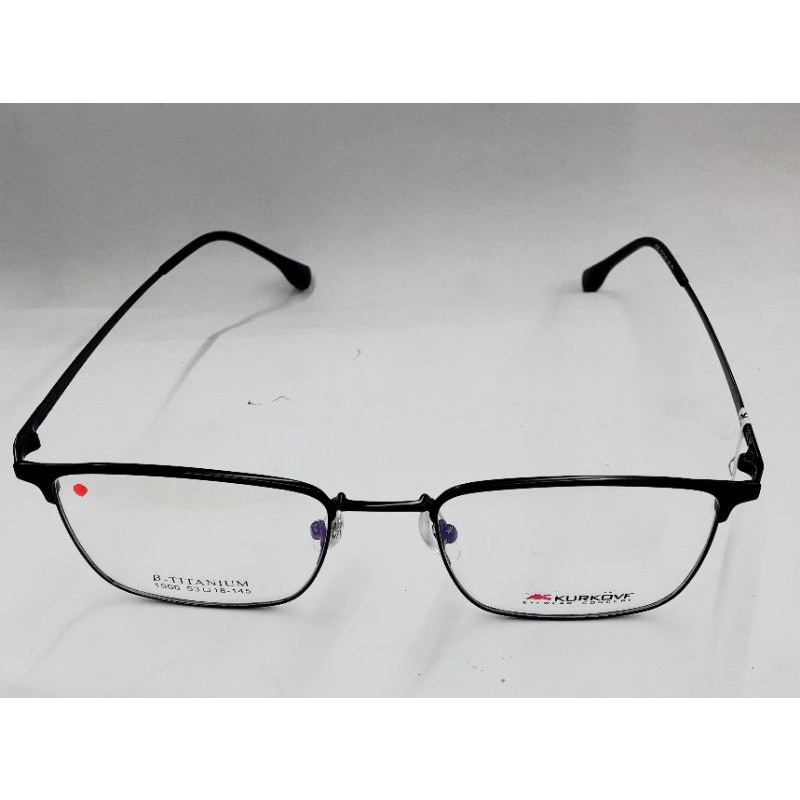 Kacamata Kurkovf Unisex Full Frame 1906 Col.1(Black)