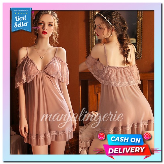 Baju Dinas Malam Depan Suami Istri Hot Lingerie Linjeri Cosplay Sexy Seksi Atasan Baju Hardcore Ok K