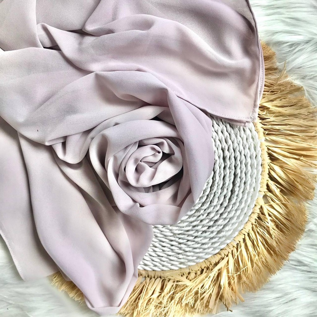 TRENDING Hijab Pashmina New Normal Pashmina Instan Instant Tanpa Pentul Lubang Telinga & Earphone By Elmaza Part 1-Silver