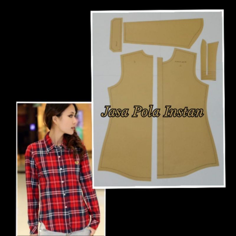 pola kemeja wanita