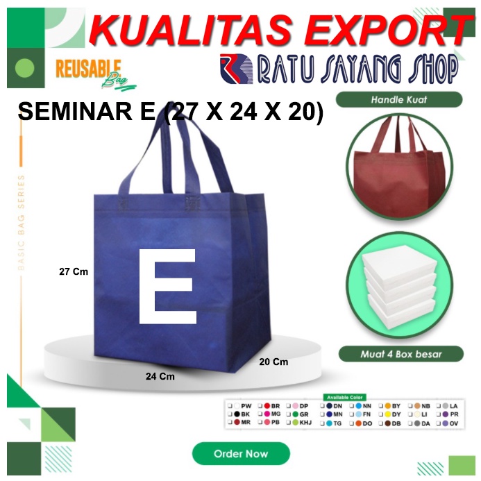 

TAS SPUNBOND POLOS MODEL SEMINAR E (27 X 24 X 20) KUALITAS EXPORT
