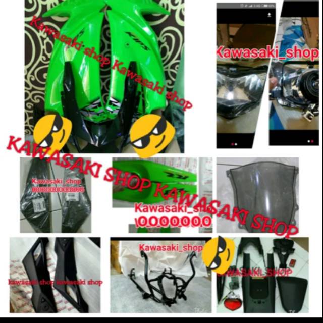 cover body full set ninja rr new upgrade rr old ke new original kawasaki