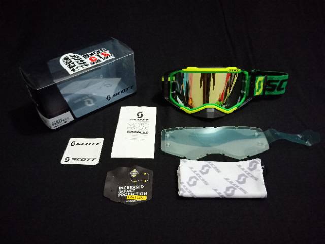 Kacamata Goggle SCOTT Prospect + Clear Lensa Motocross Enduro Trail Adventure