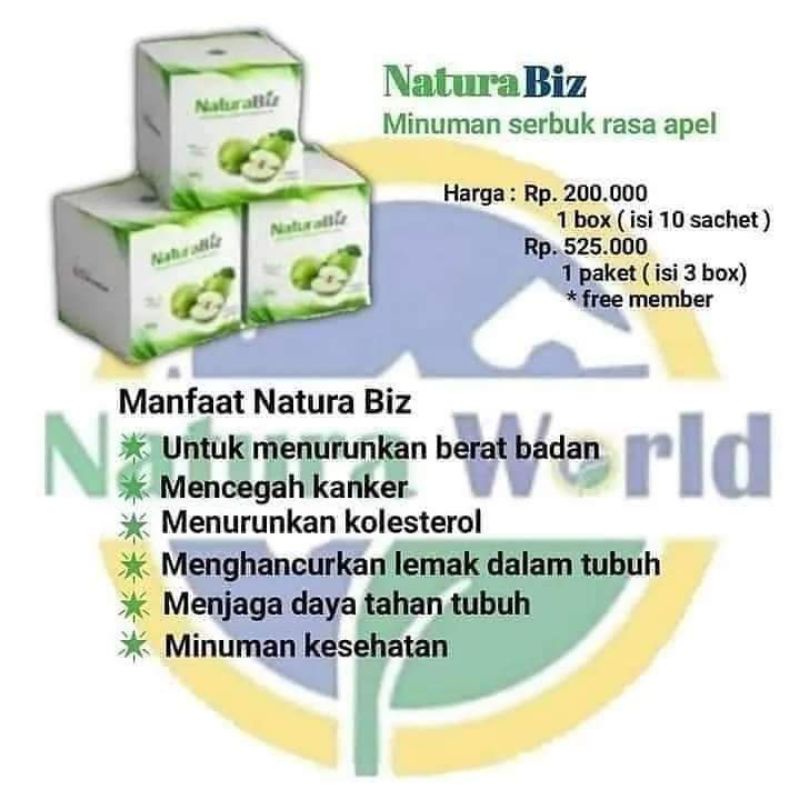 

NaturaBiz, Minuman Serbuk Rasa Apel per 1 sachet by Naturaworld