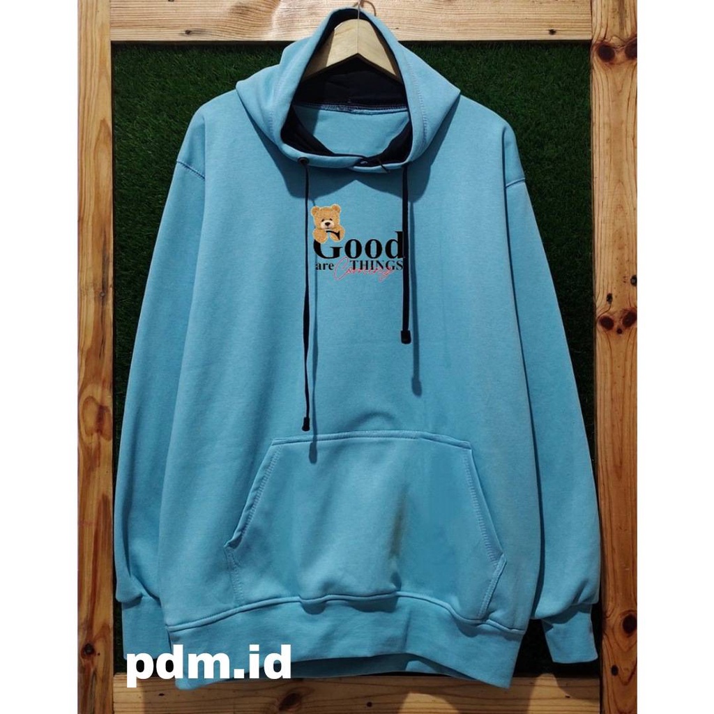 Hoodie Pria Terbaru Oversize Warna Putih Sweater Hodie Cowo Cewe Original Distro Bandung Bahan Cotton tebal