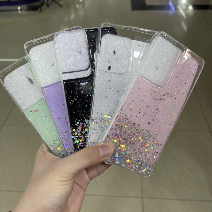 SAMSUNG A33 5G/A53 5G/A73 5G/A32 4G/5G/A52/A52S/A72/S21/S30/S21+/S30+/S21 ULTRA/S30 ULTRA CASE GLITER STAR