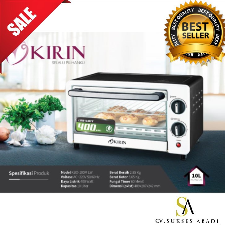 Oven KIRIN Oven 10L KBO 100 M Oven Listrik