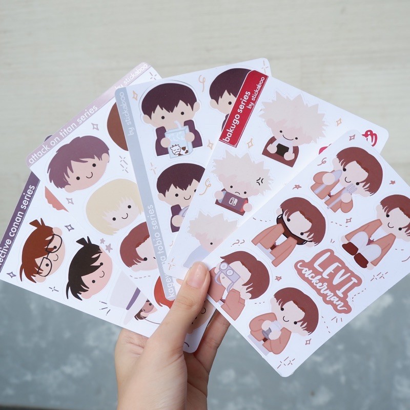 

[INTERNATIONAL] Anime Sticker Sheets — demon slayer attack on titan my hero academia jjk stickaboo