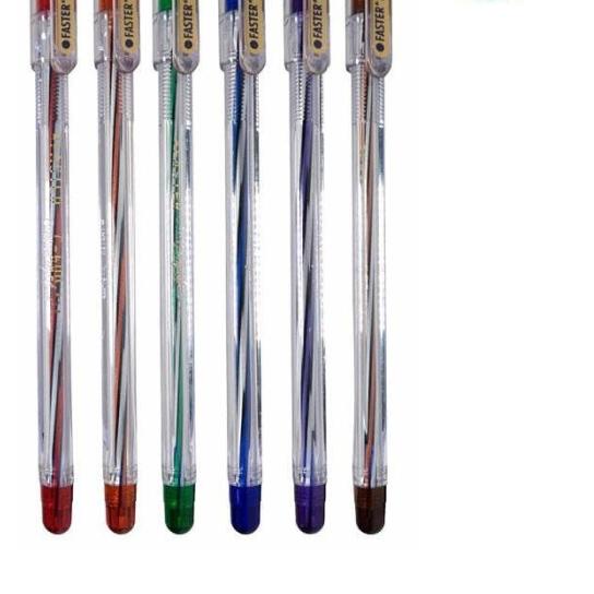 

✶ FASTER PEN PULPEN C600 EXTRA FINE 1 KOTAK 1 LUSIN BALLPOINT BOLPEN - Hitam ♩