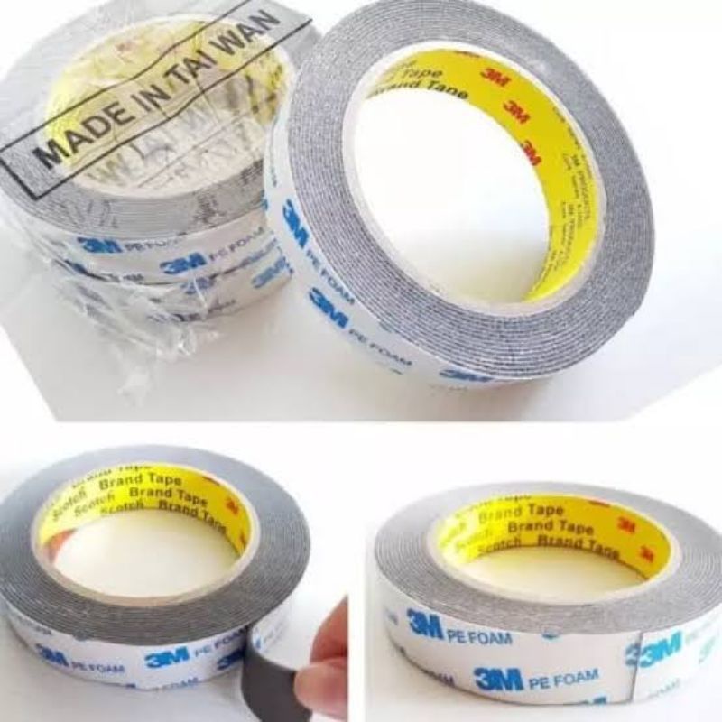 Double Tape 3M Taiwan Foam Perekat bolak-balik berbahan foam