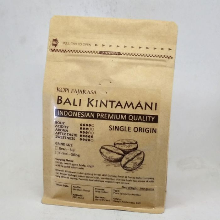 

KPY106 Kopi Fajarasa Bali Kintamani Biji Kopi Arabica 200 gram