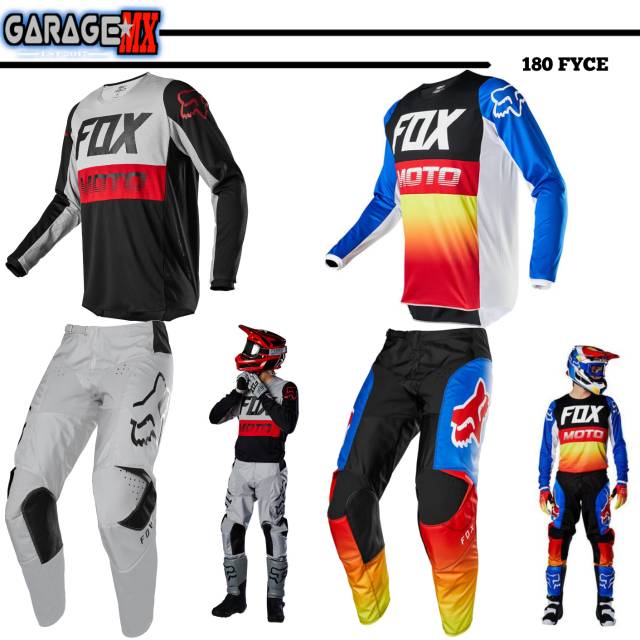 GEAR SET FOX 180 ORIGINAL.JERSEY FOX 180 MOTOCROSS ORIGINAL.JEREY FOX MOTOCROSS.JERSET FOX