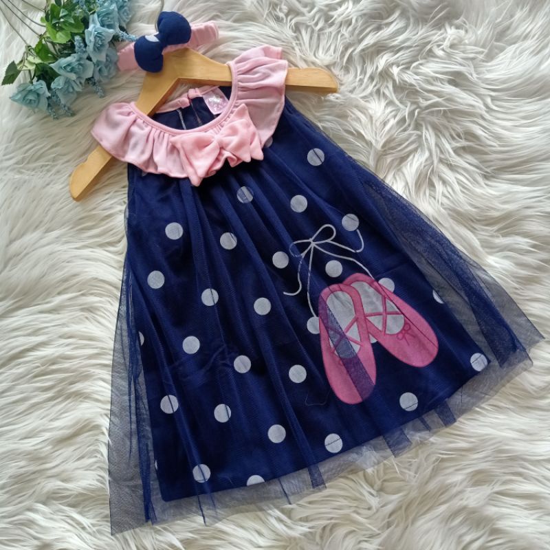 A025 Dress anak bayi 6-12 bulan / dress anak perempuan / dress bayi lucu-1