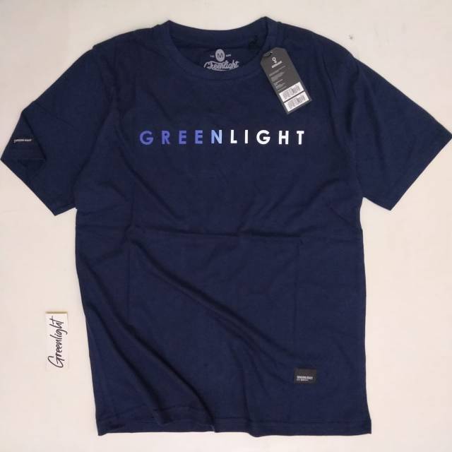 KAOS GREENLIGHT PRIA M L XL FREE STIKER KAOS DISTRO COWOK BRANDED