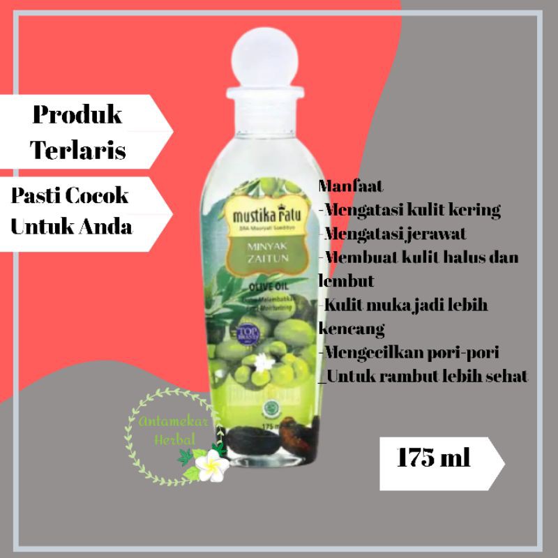 minyak zaitun mustika ratu 175 ml asli ☑ BPOM