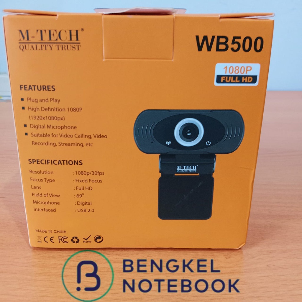 Webcam USB MTECH WB500 1080P