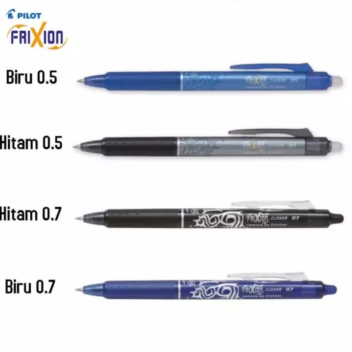 

Pulpen Pilot Frixion Ball Clicker Extra Fine BLRT-FR5 BERKUALITAS !!!