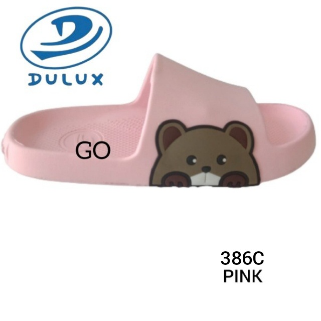 gos DULUX 386C Sandal Selop Anak Sandal Slide Motif Kelinci Beruang Ukuran 30-35