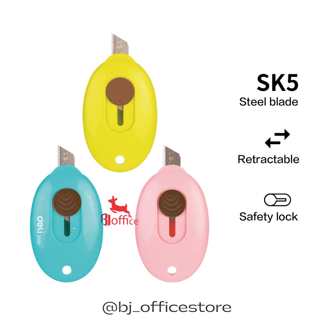 

Mini Cutter Portabel Deli E2050 / Tajam / Desain Simple / Cutter Lucu