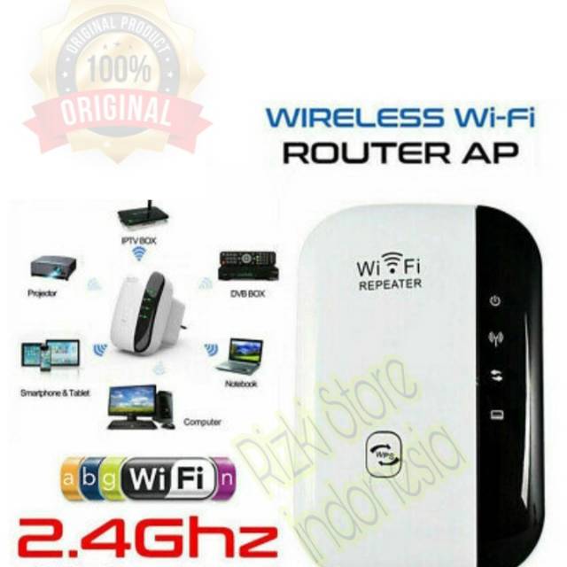 Wifi boster penguat/pemancar extender jaringan internet nikrabel