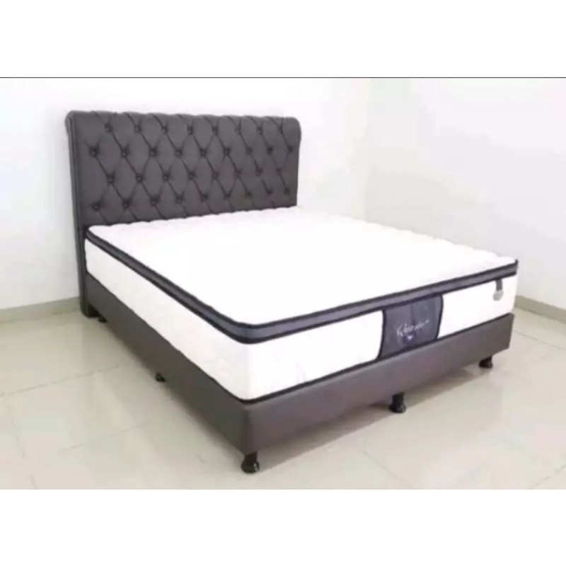 Dipan kasur dipan kayu ukuran 90x200