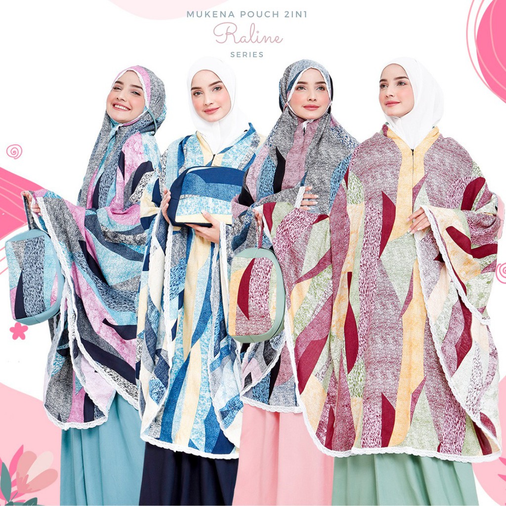 Mukena Dewasa Rayon Pouch 2in1 Raline