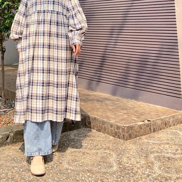 ❈ Midi Tunik Motif (222) | Flanel Tunik Premium / Tunik Motif Flanel ➩