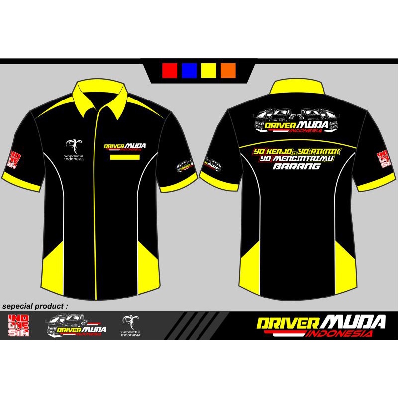 hem kemeja truk driver muda