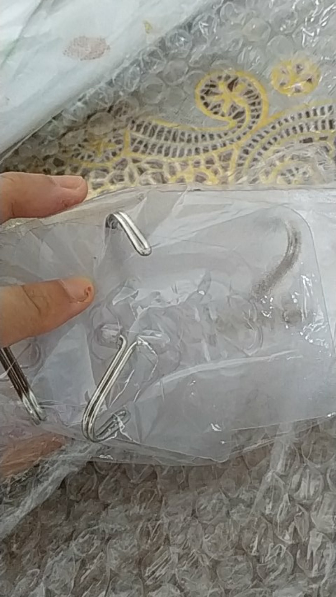 (1kg=25) 10pcs Single Hook Transparan Anti Air Gantungan Tunggal Kait Tempel