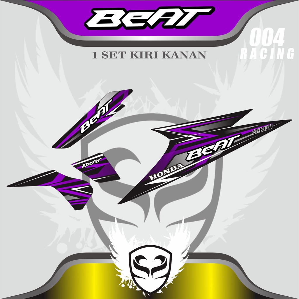 COD STRIPING MOTOR HONDA BEAT KARBU RACING LOOK / BEAT RACING LOOK / LIS BEAT KARBU UNGU VARIASI