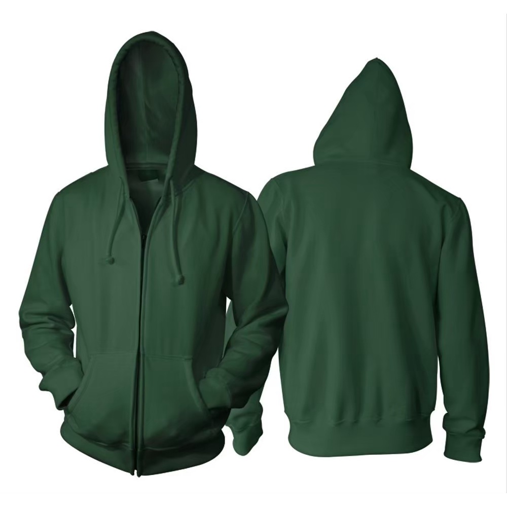 Hoodie Ziper Polos Pria dan Wanita - Hoodie Ziper polos